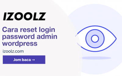 Cara reset login password admin wordpress